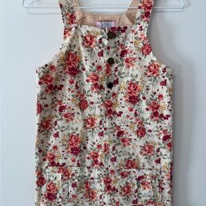 SweetHoney Floral Dress with Red and Yellow Blooms